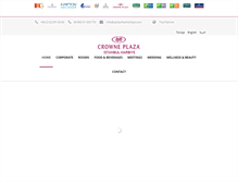Tablet Screenshot of crowneplazaharbiye.com